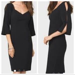 Ashley Graham Beyond Little Black Sheath Dress Sweetheart Neckline Size 14 NWT